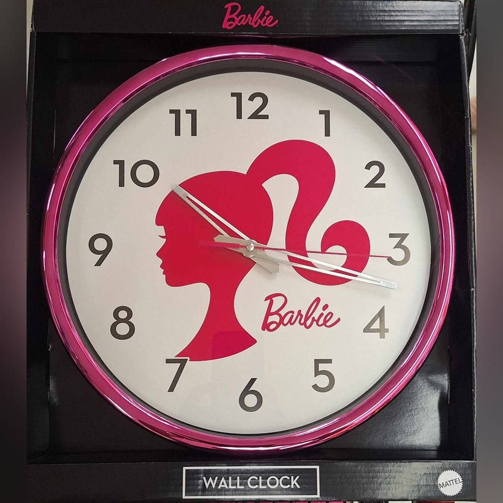 💲Barbie Wall Clock 13.5" x 2"